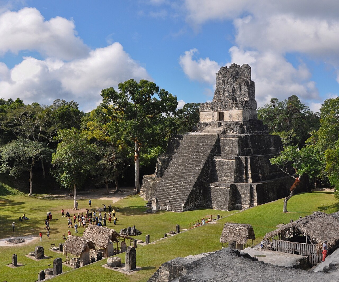 Temple II at the Maya site of Tikal in Guatemala