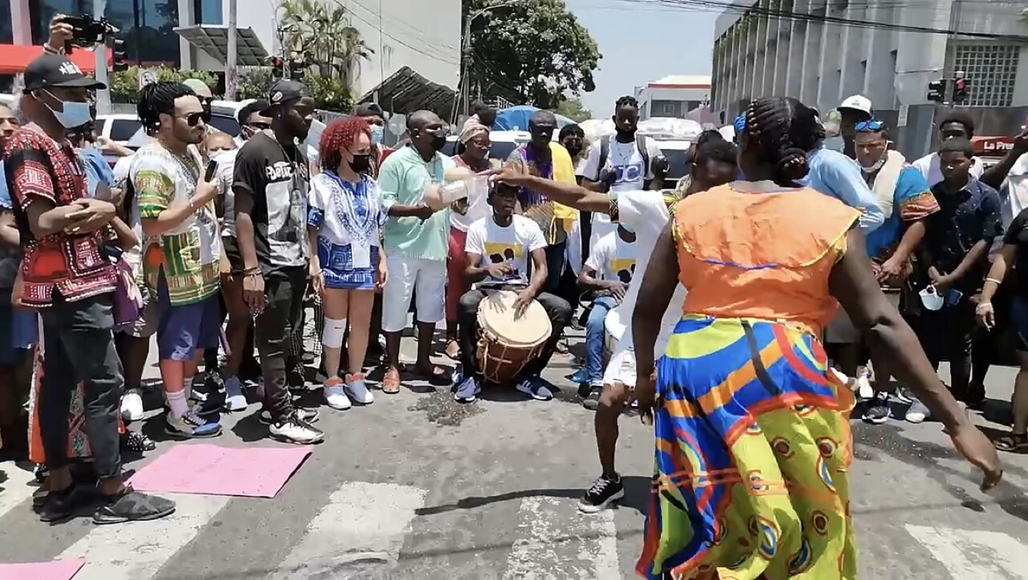 A Garifuna community gathering in Honduras