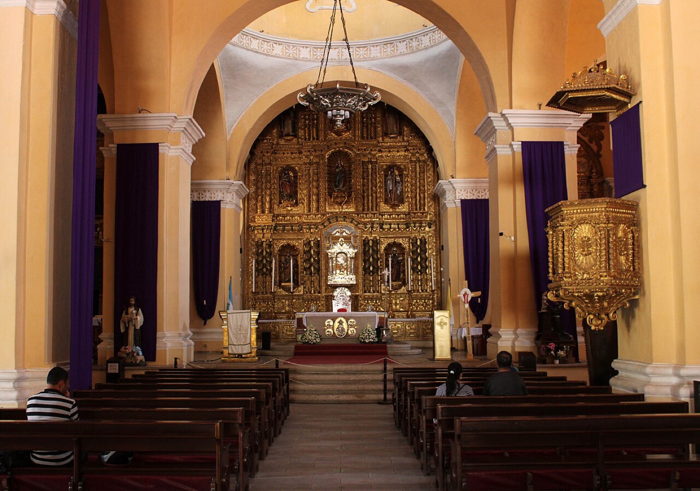 The interior of Comayagua Cathedral in Honduras