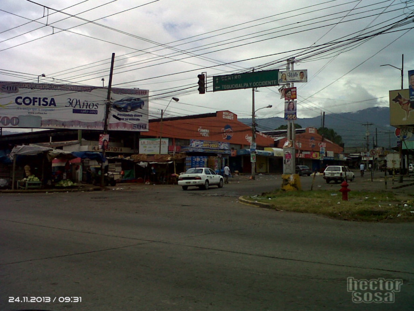 People at a market in Honduras