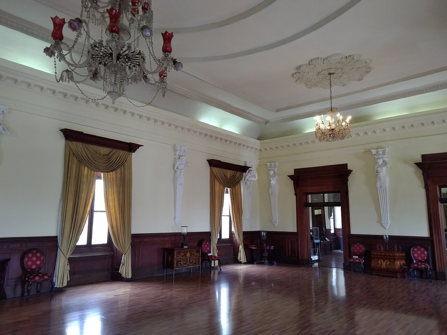 A room in the former Presidential Palace in Tegucigalpa, Honduras