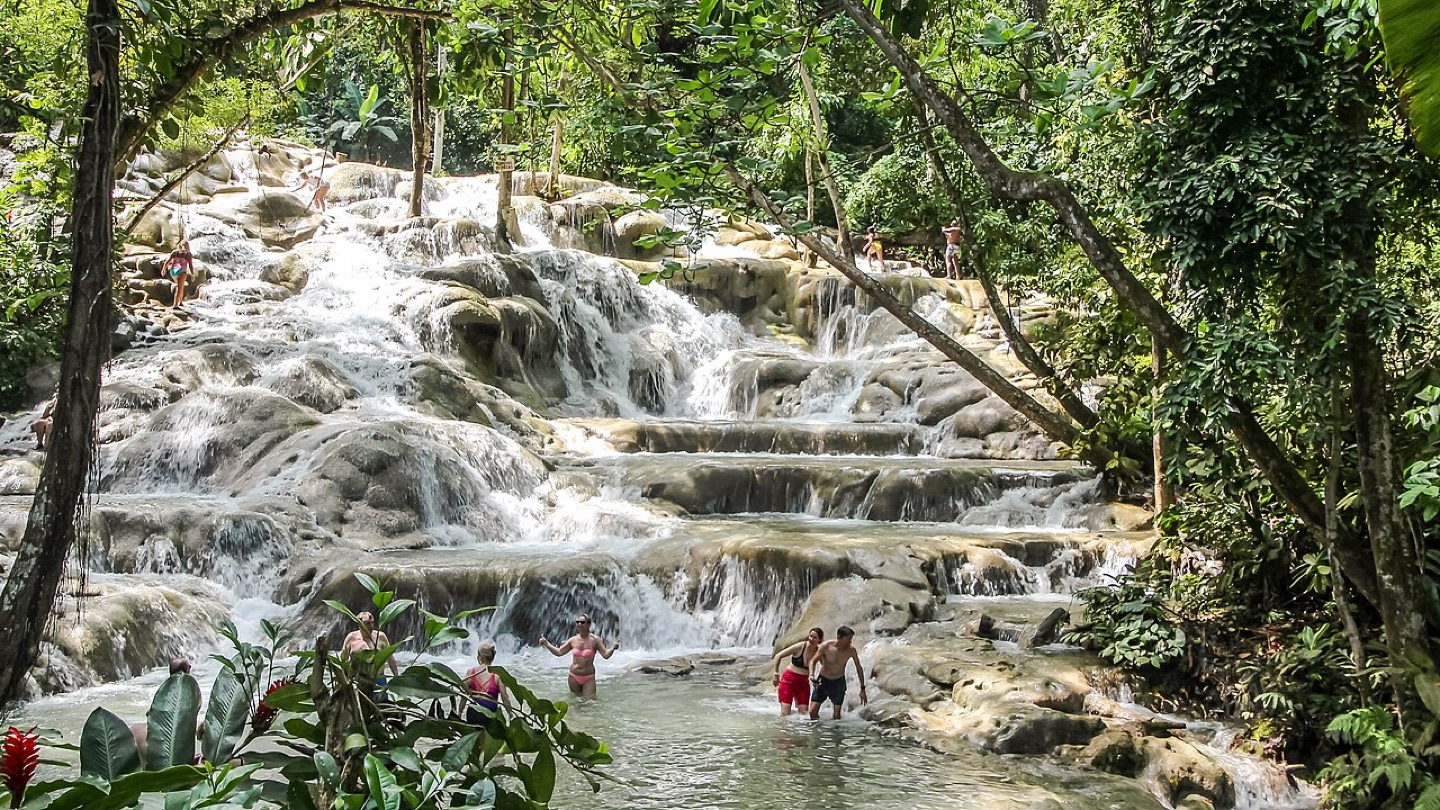 Dunn’s River Falls near Ocho Rios, Jamaica