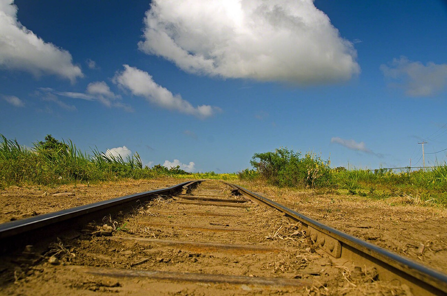 The former sugar railway on Saint Kitts