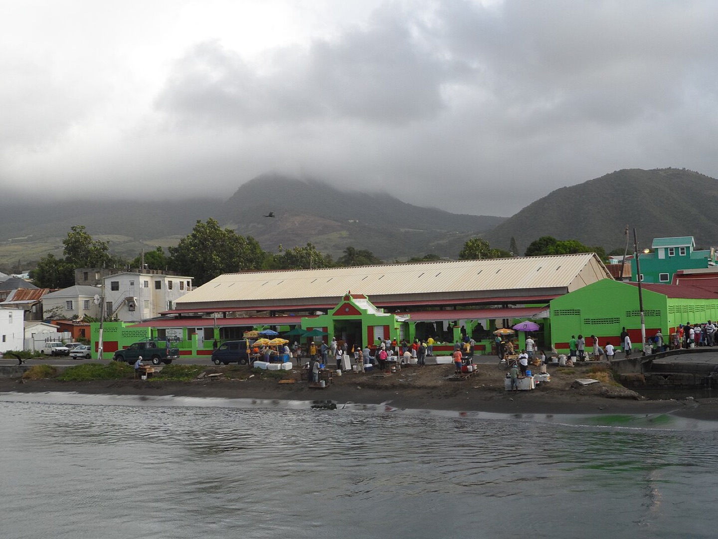 The market in Basseterre, Saint Kitts