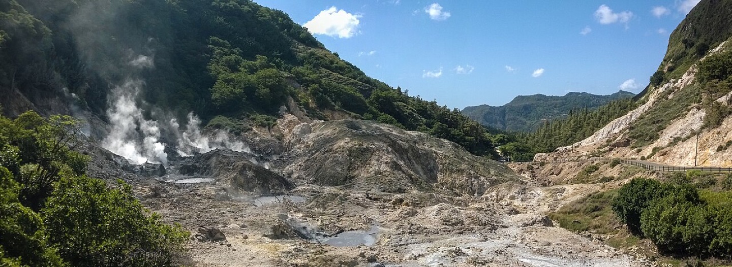 The Sulphur Springs in Saint Lucia