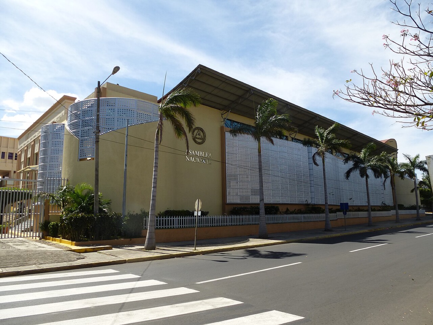The National Assembly building in Managua, Nicaragua