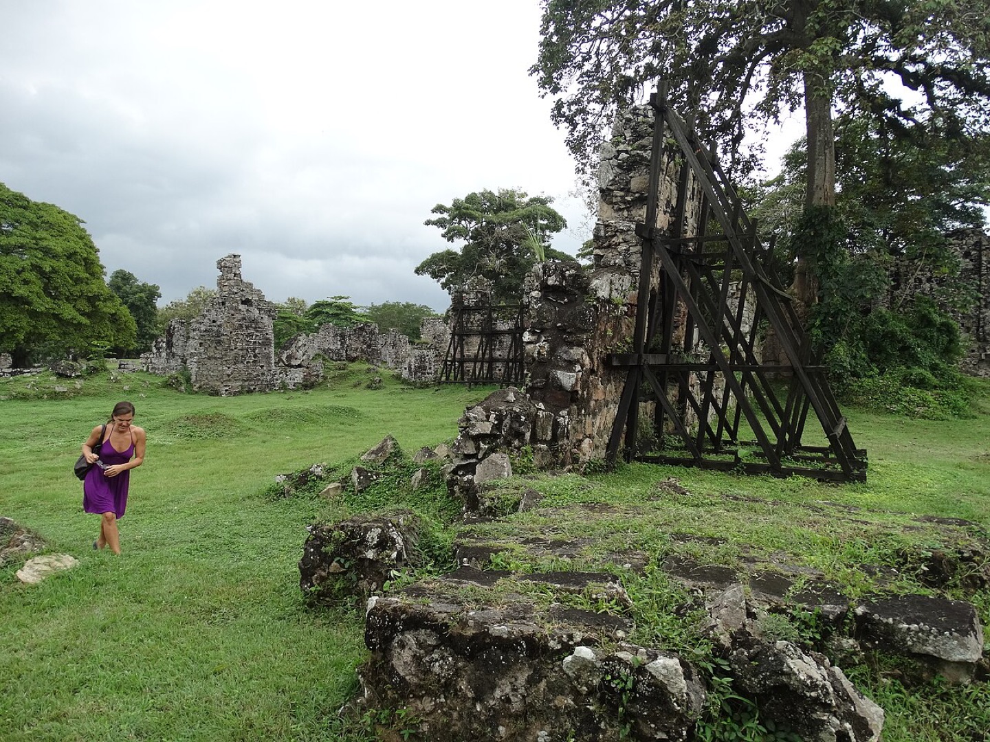 The ruins of Panamá Viejo