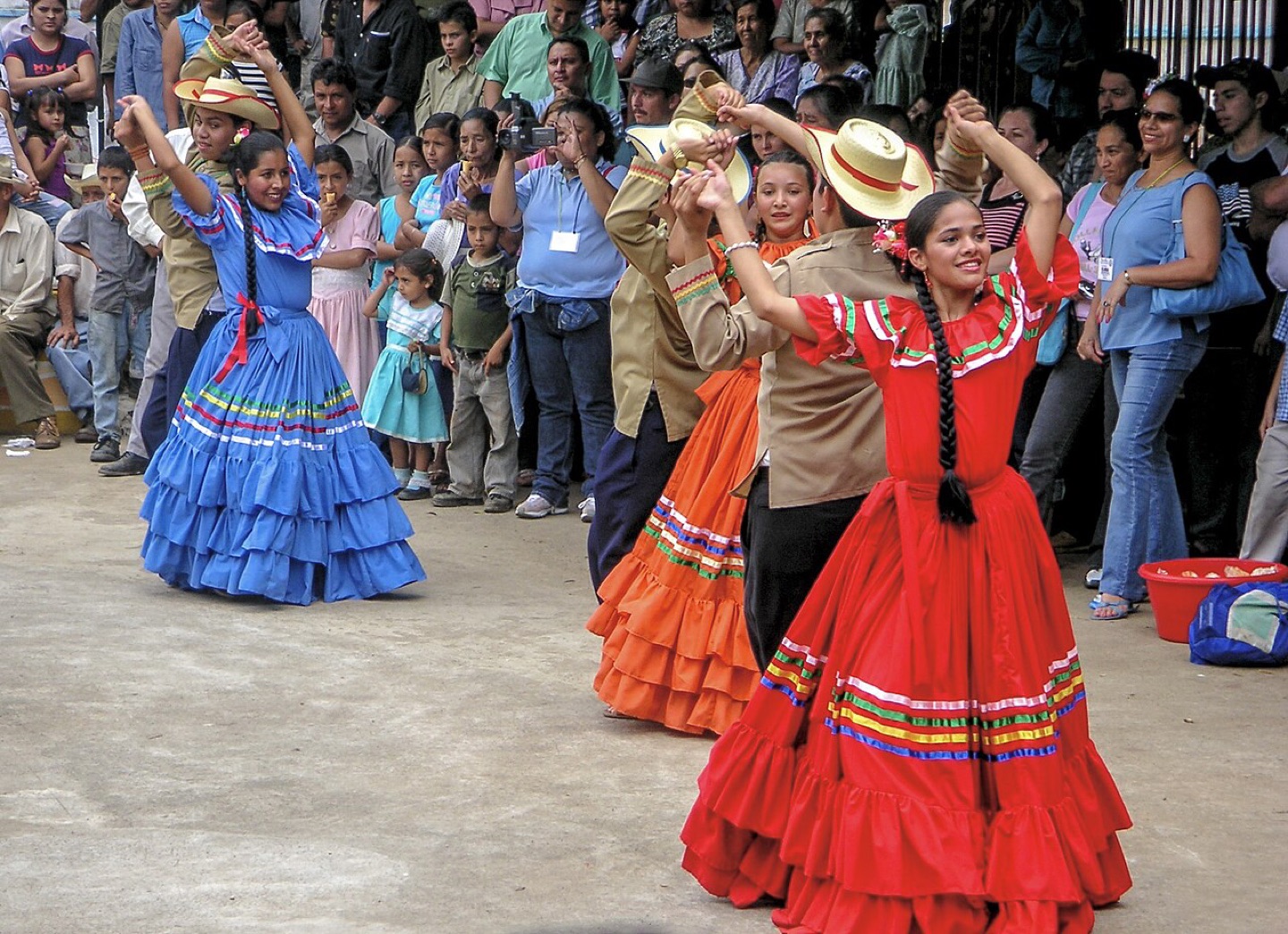 A traditional dance at a festival in Perquín, El Salvador