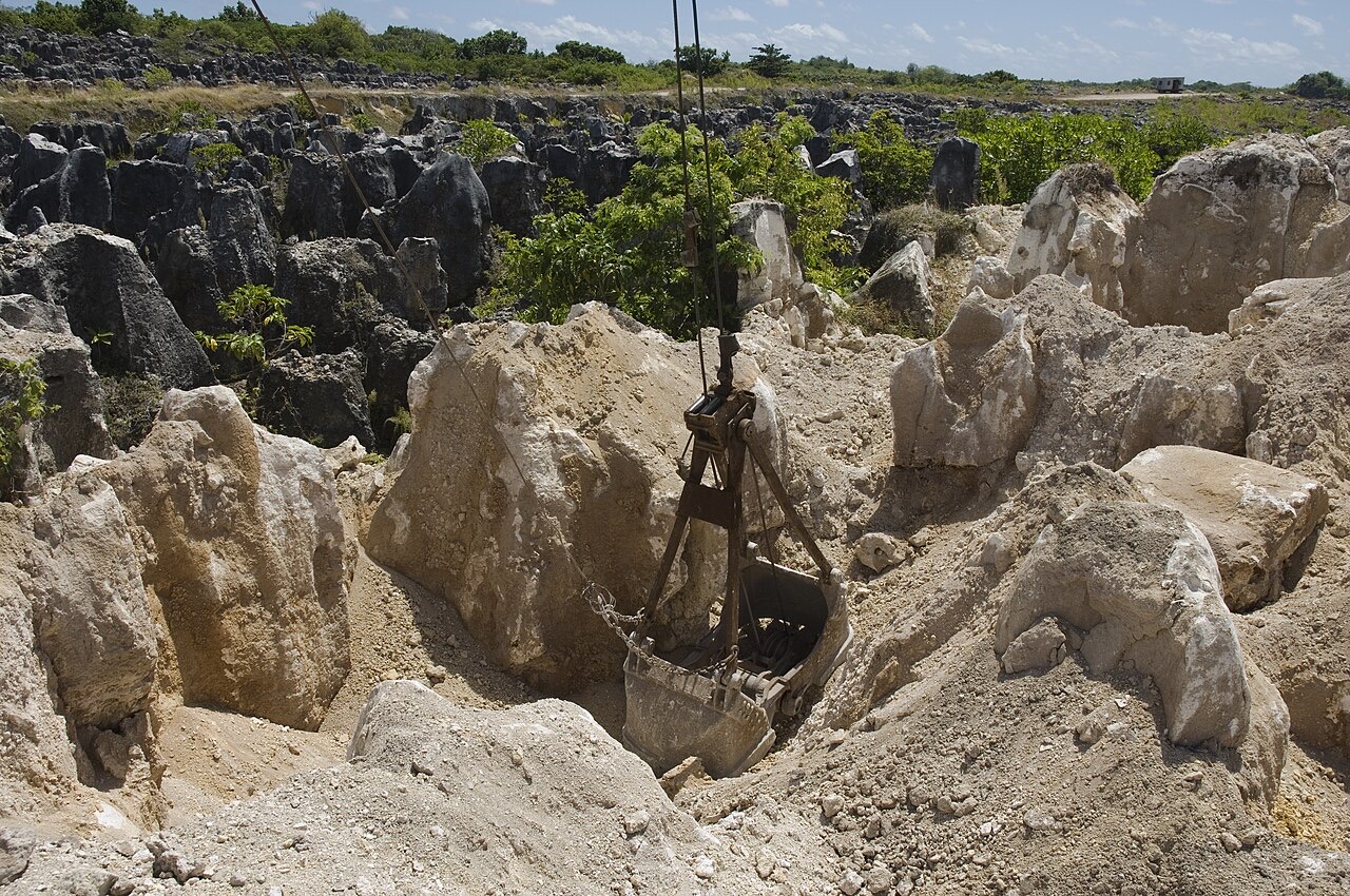 Phosphate mining in Nauru