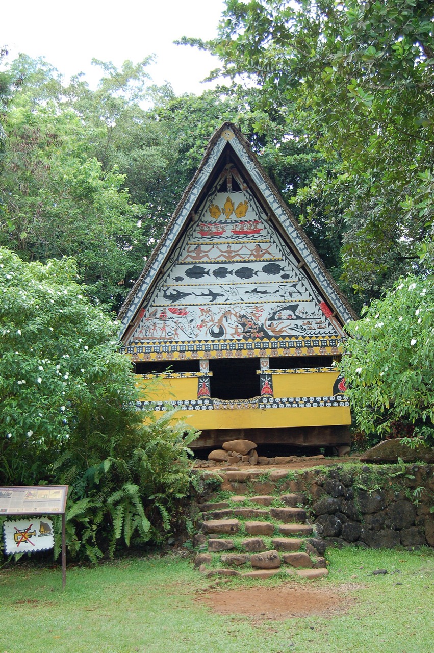 A traditional bai meeting house, Palau