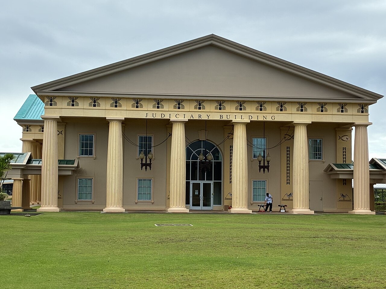 The legislative building in Ngerulmud, Palau