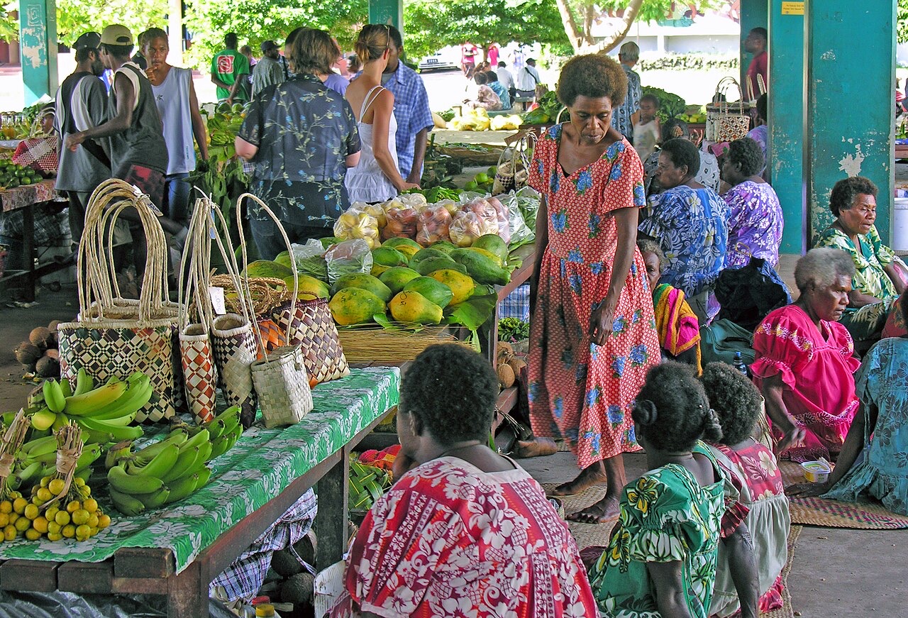 The market in Port Vila, Vanuatu