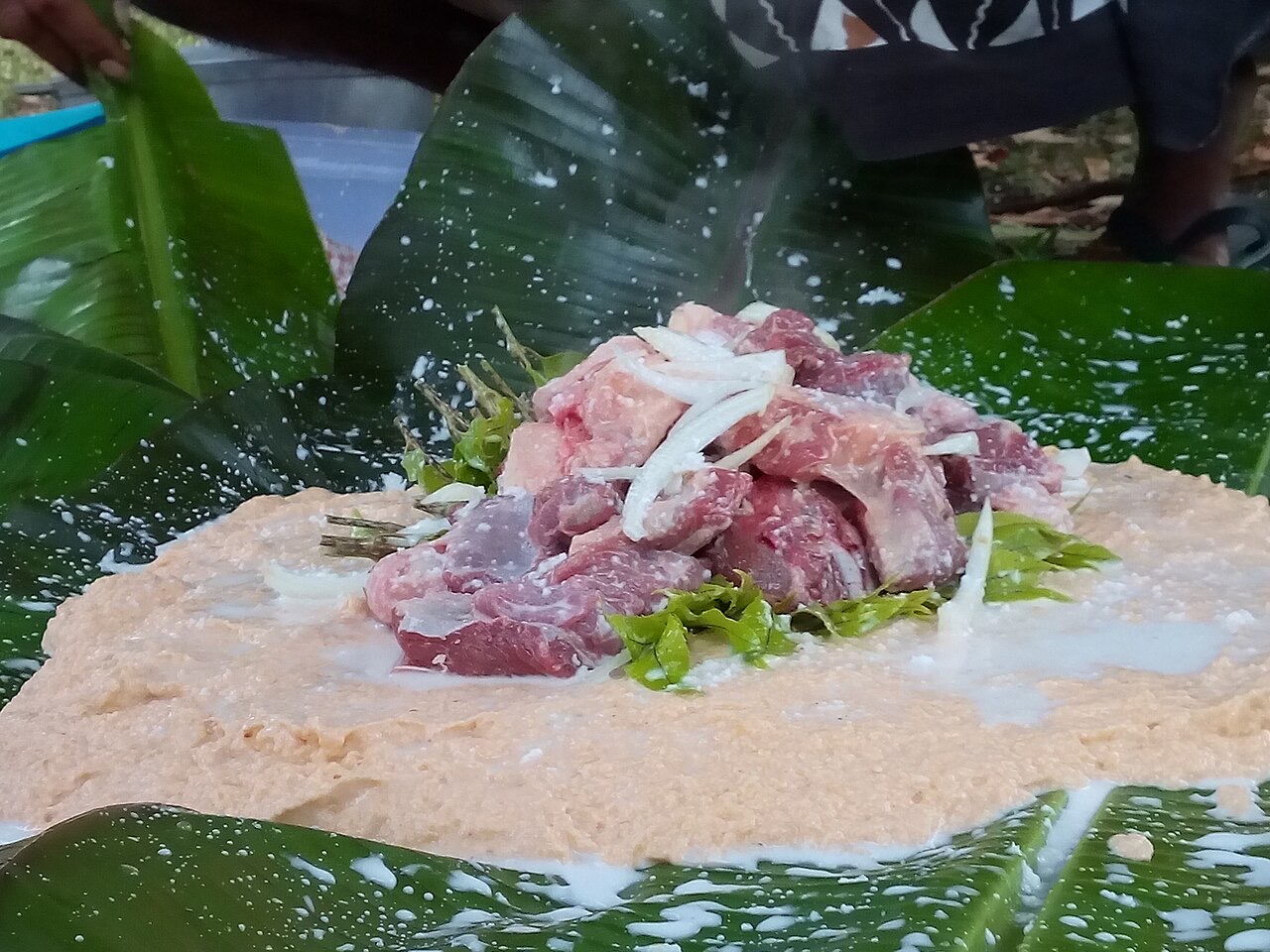 Laplap sosor, a traditional Vanuatu dish