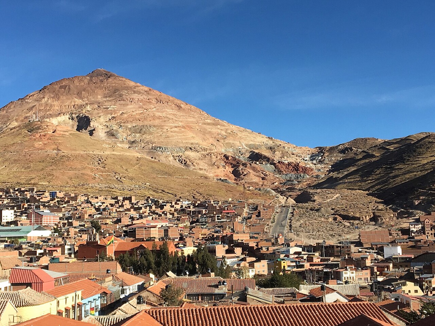 Cerro Rico above Potosí, Bolivia