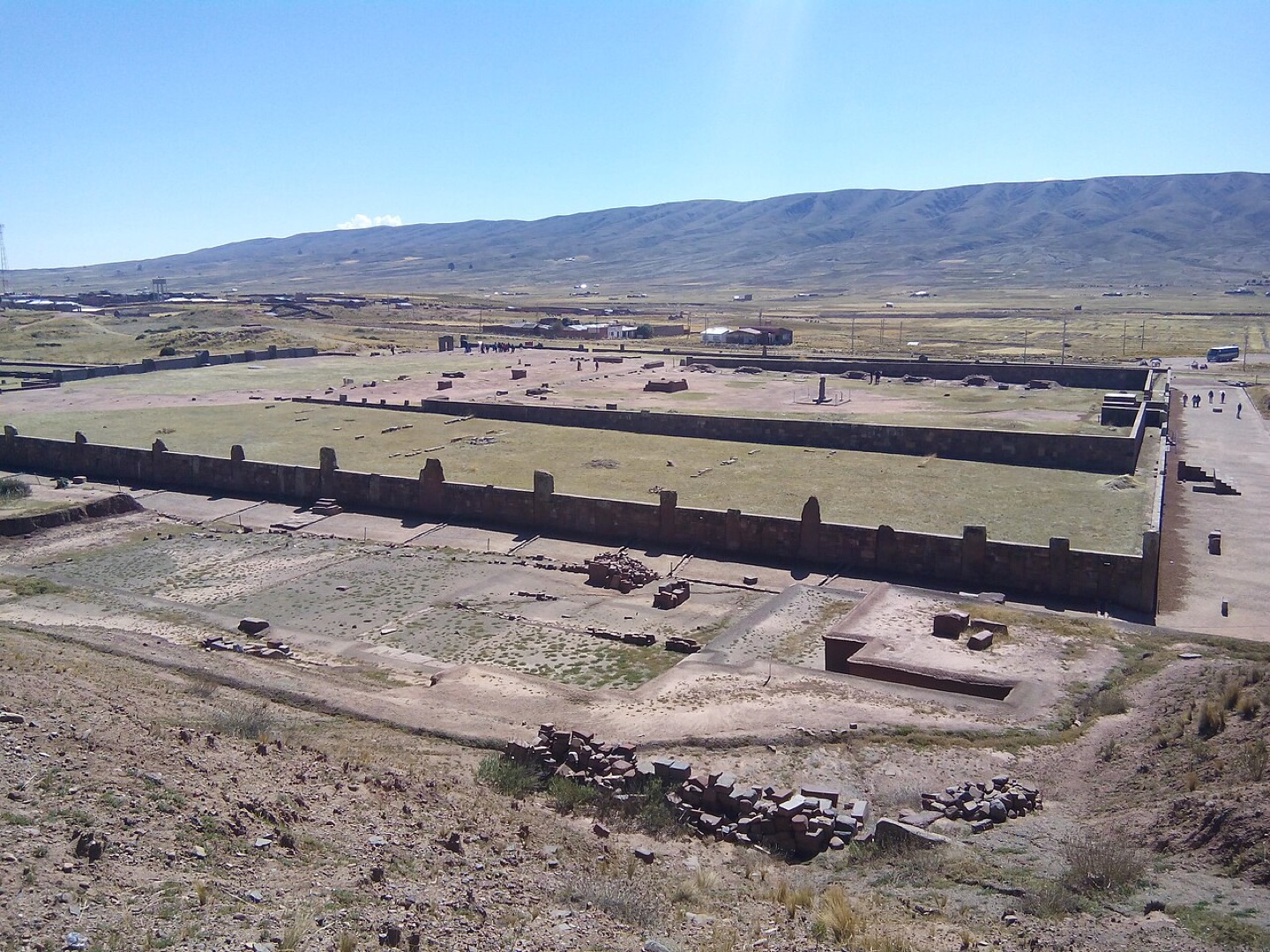 The archaeological site of Tiwanaku in Bolivia