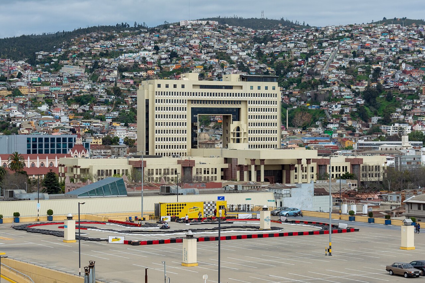 The National Congress building in Valparaíso, Chile