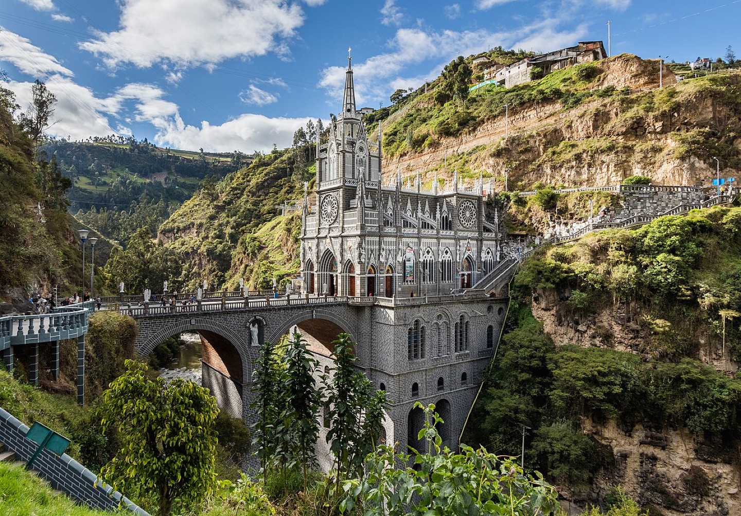 Las Lajas Sanctuary near Ipiales, Colombia