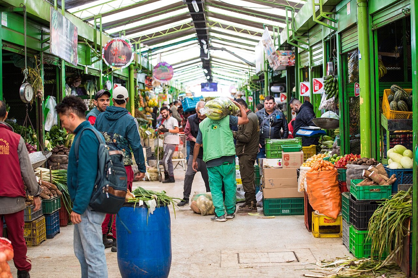 The Paloquemao fruit market in Bogotá, Colombia