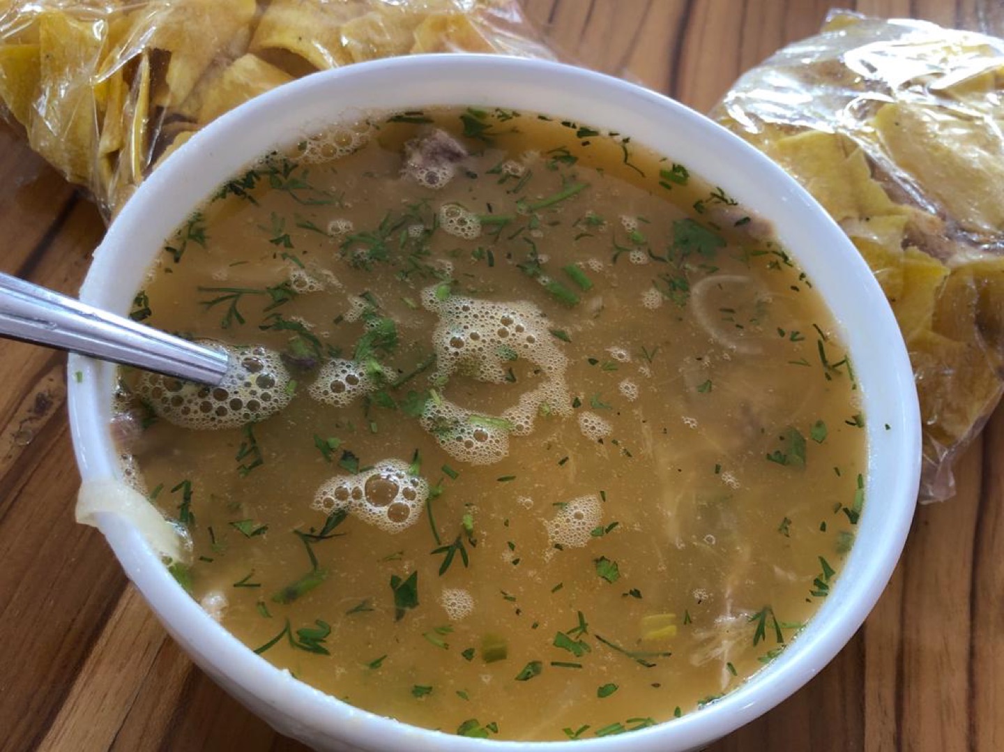Encebollado, a traditional Ecuadorian fish soup
