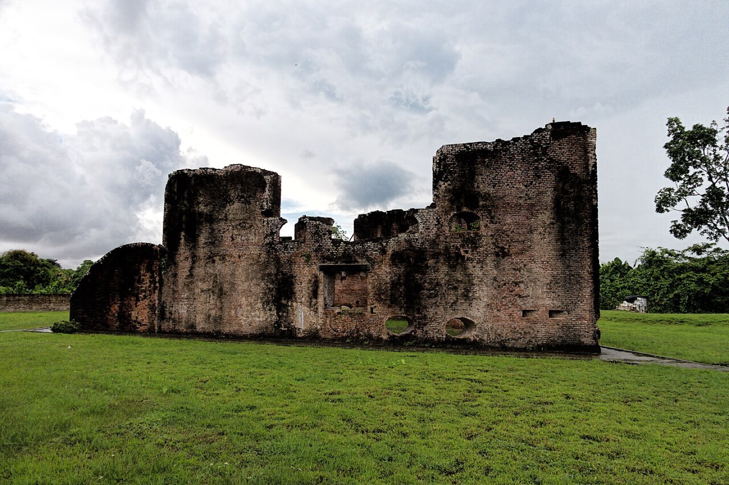The ruins of Fort Zeelandia on Fort Island, Guyana