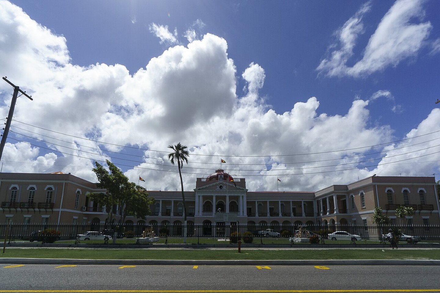 The Parliament building in Georgetown, Guyana