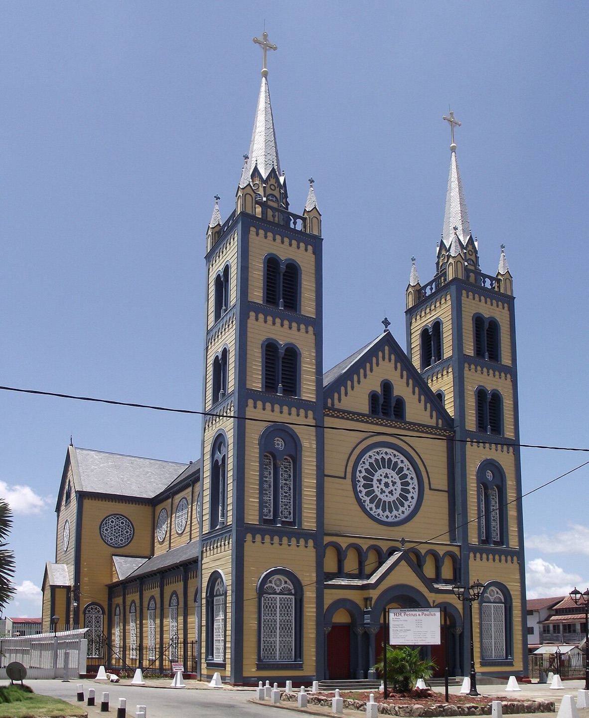 The cathedral in Paramaribo, Suriname