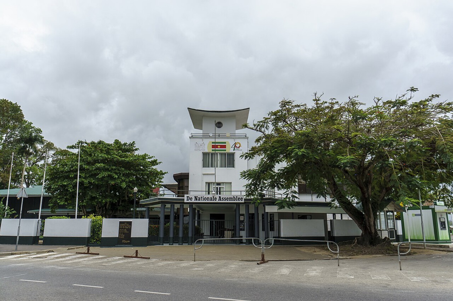 The National Assembly building in Paramaribo, Suriname