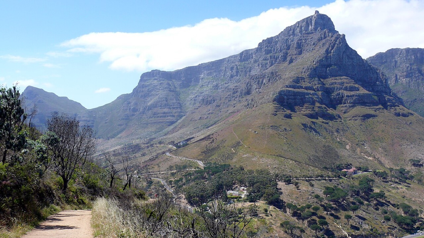 Table Mountain from the slopes of Lion’s Head in Cape Town