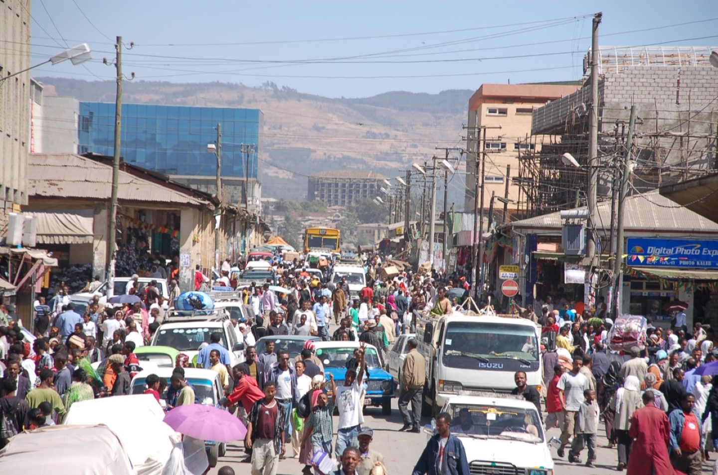 A street in Addis Ababa, Ethiopia