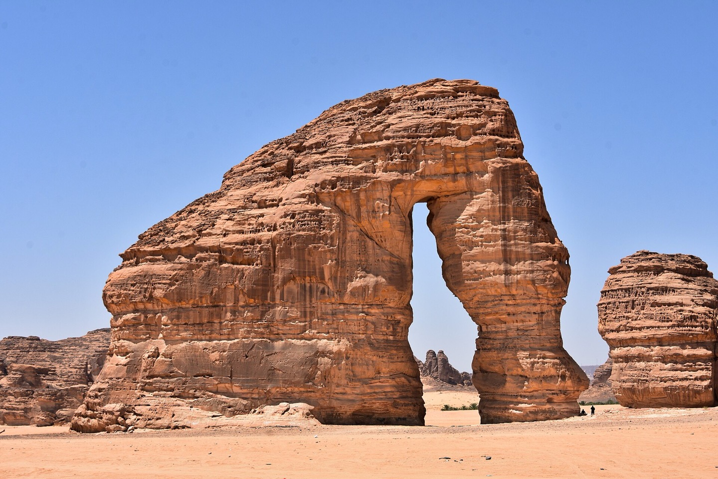 Elephant Rock in the desert near Al-Ula, Saudi Arabia