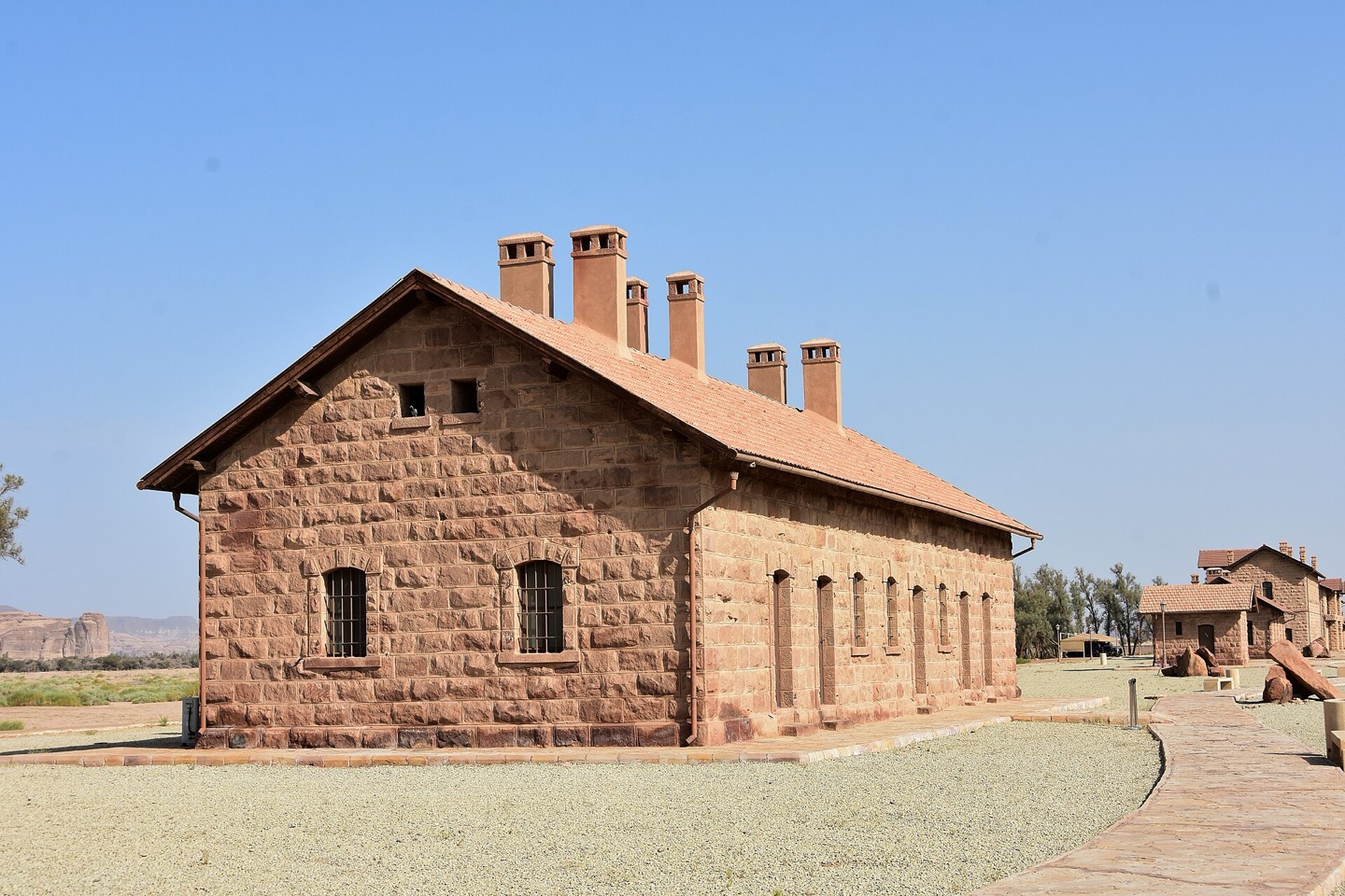 The historic Hijaz Railway station at Mada’in Salih, Saudi Arabia