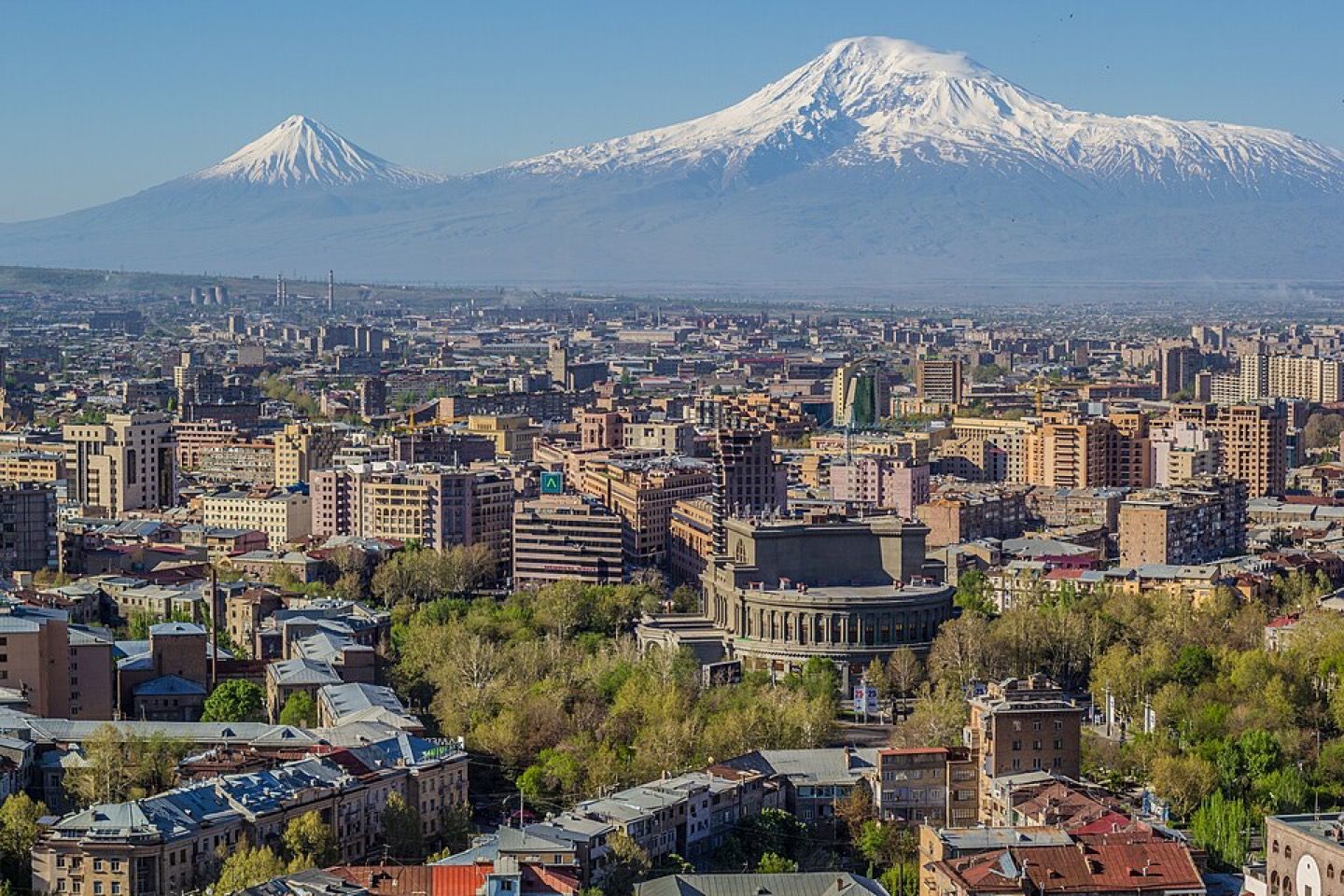 Yerevan with Mount Ararat beyond