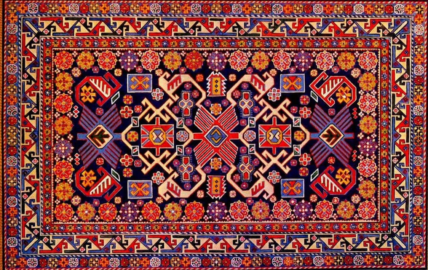 A traditional Azerbaijani carpet