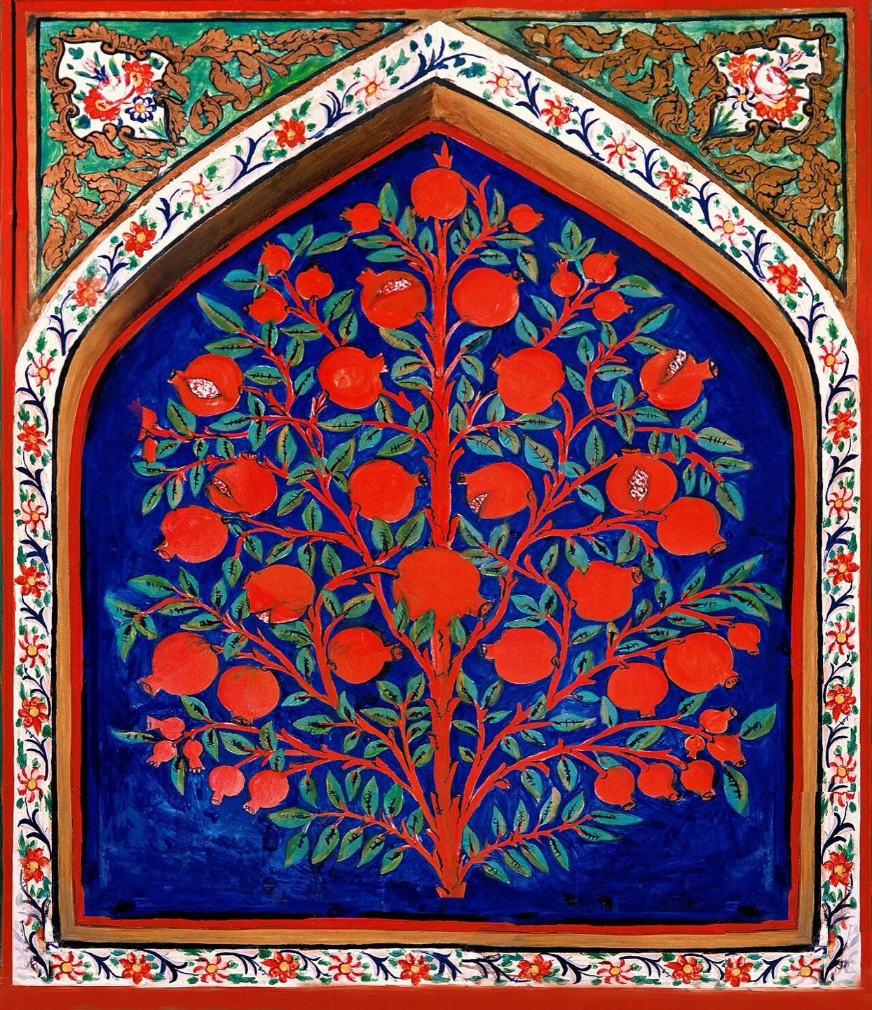 The interior of the Palace of Shaki Khans