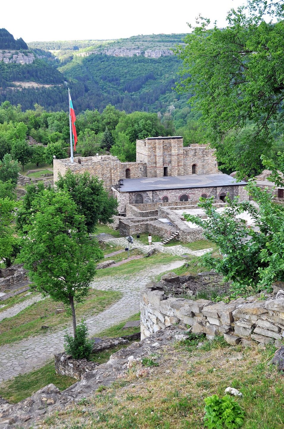 The palace complex at Tsarevets