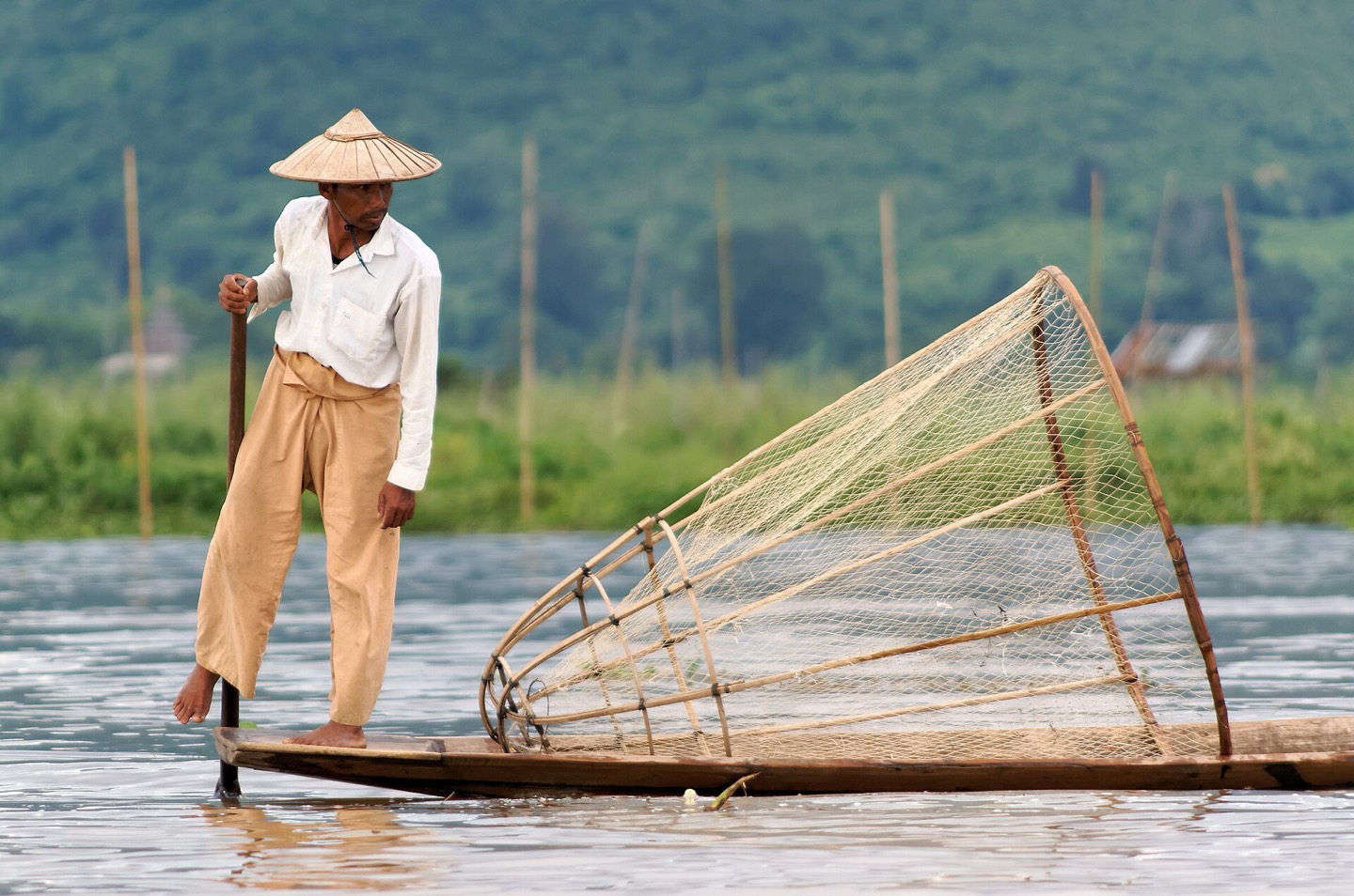 Boats on Inle Lake, Myanmar