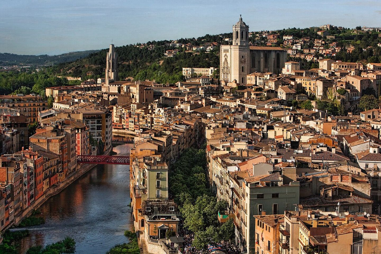 The city of Girona from above