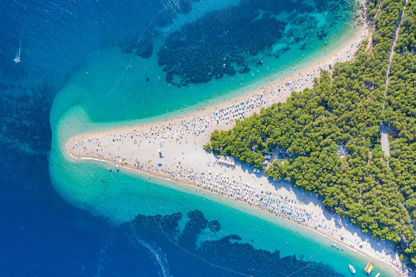 Zlatni Rat beach on Brač