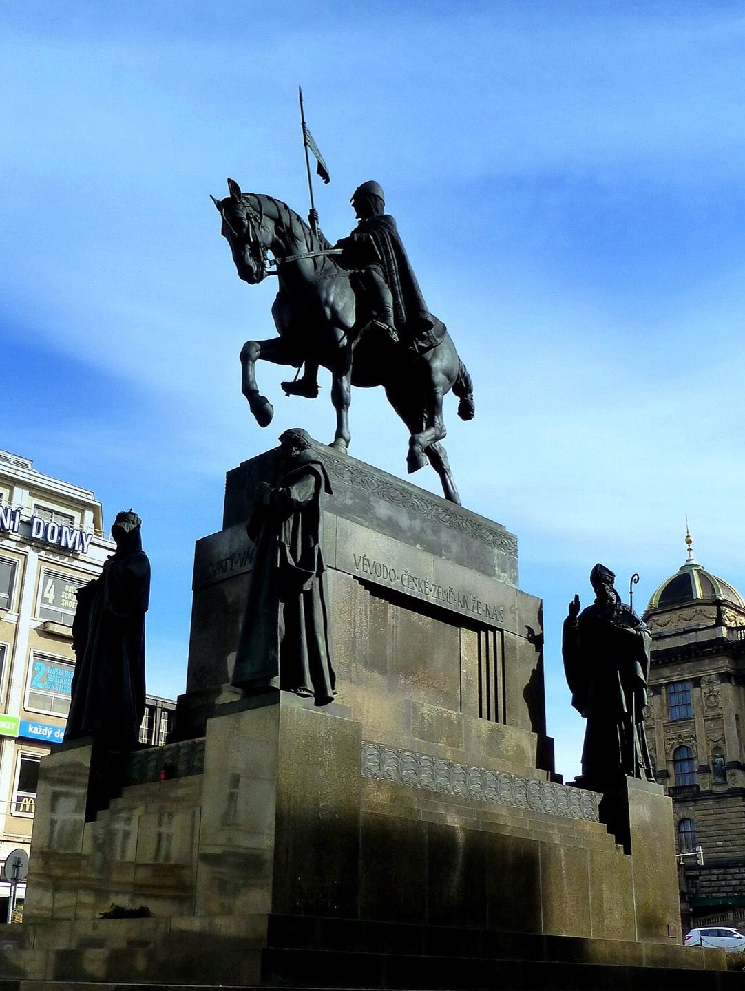 The Saint Wenceslas monument in Prague