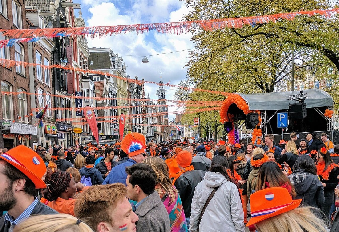 King’s Day celebrations in Amsterdam
