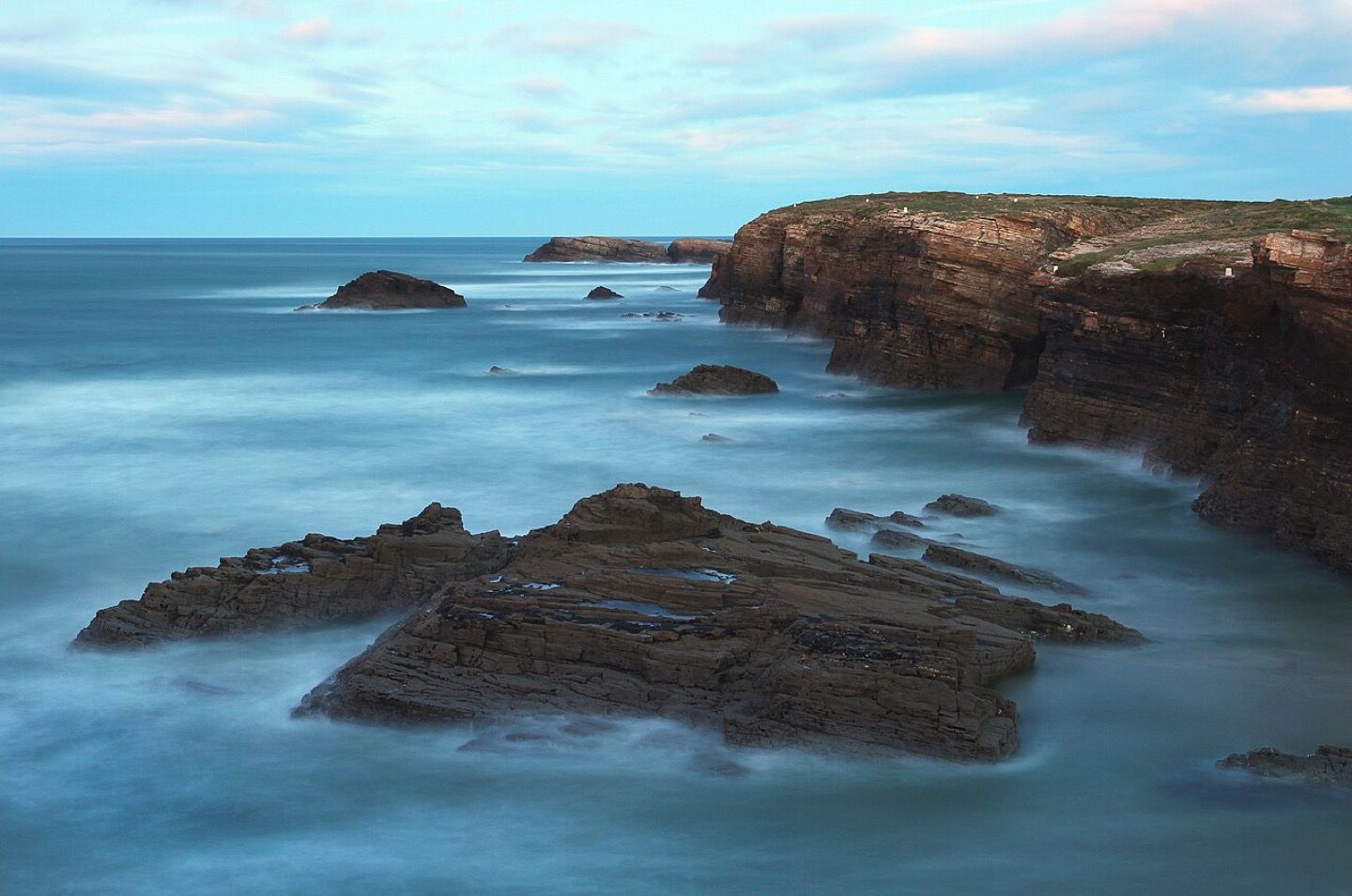 The cliffs at Praia das Catedrais