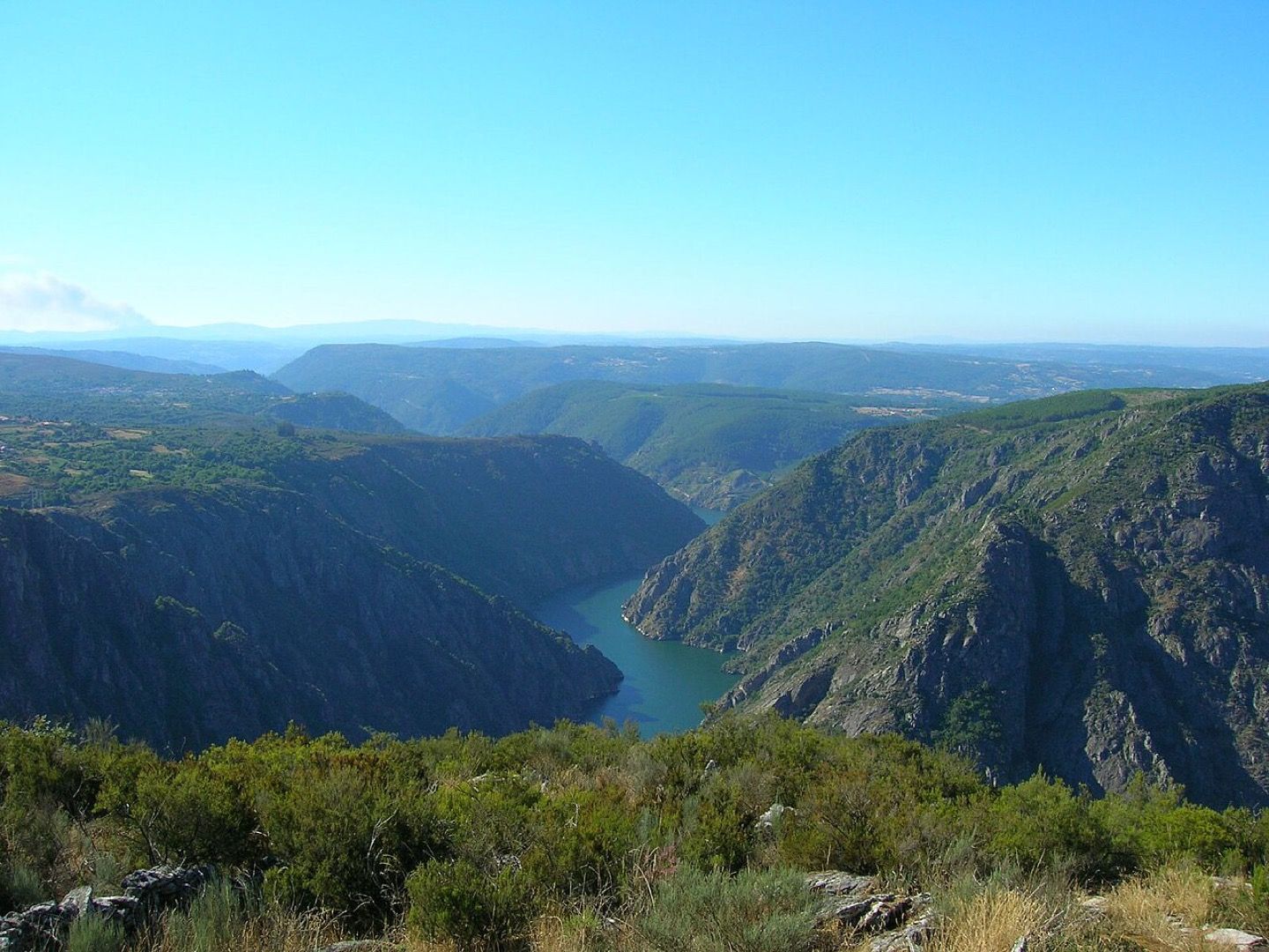 The canyon of the Sil River