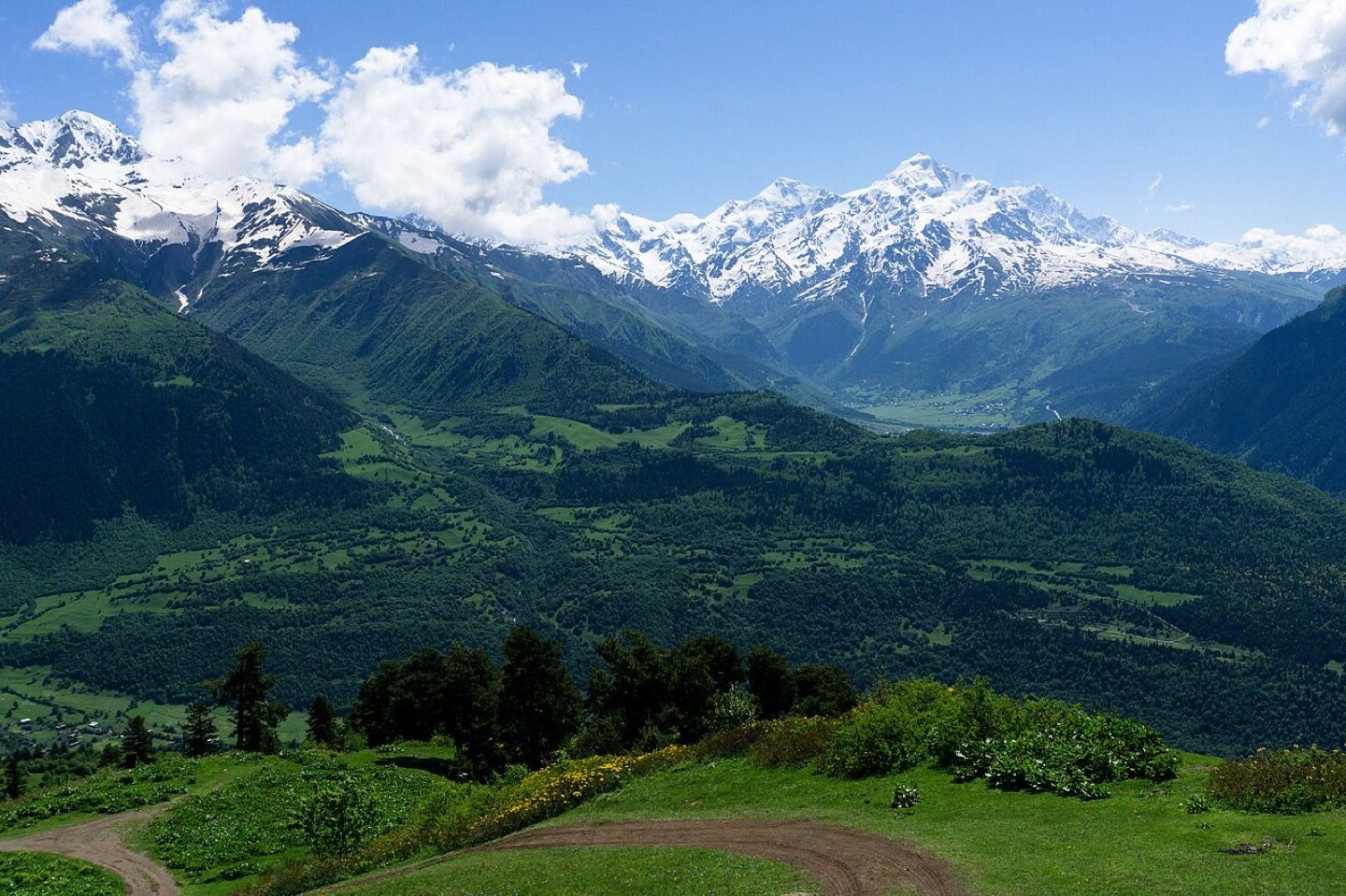 The towers and mountains of Upper Svaneti