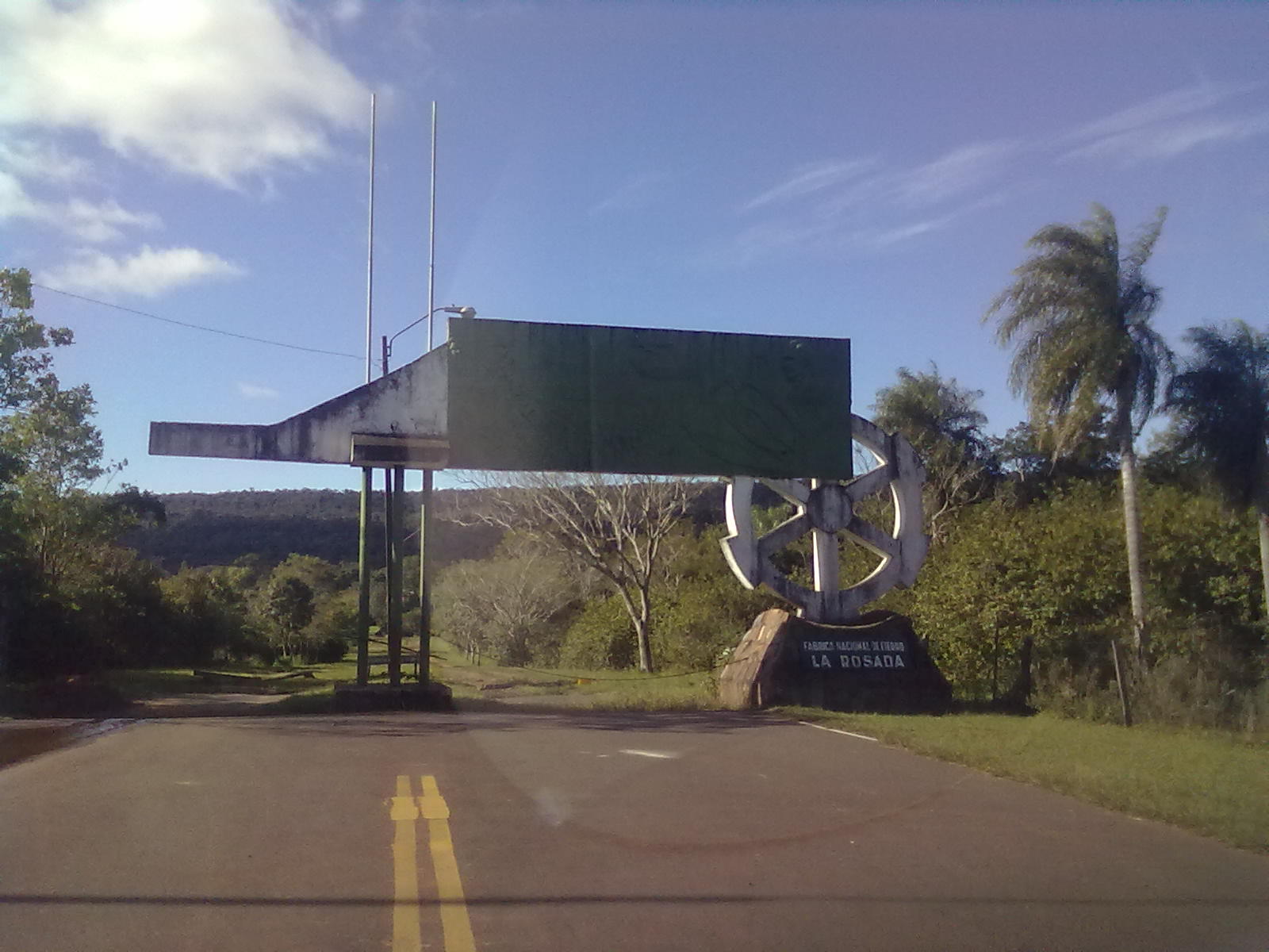 The entrance to the historic La Rosada iron foundry in Paraguay