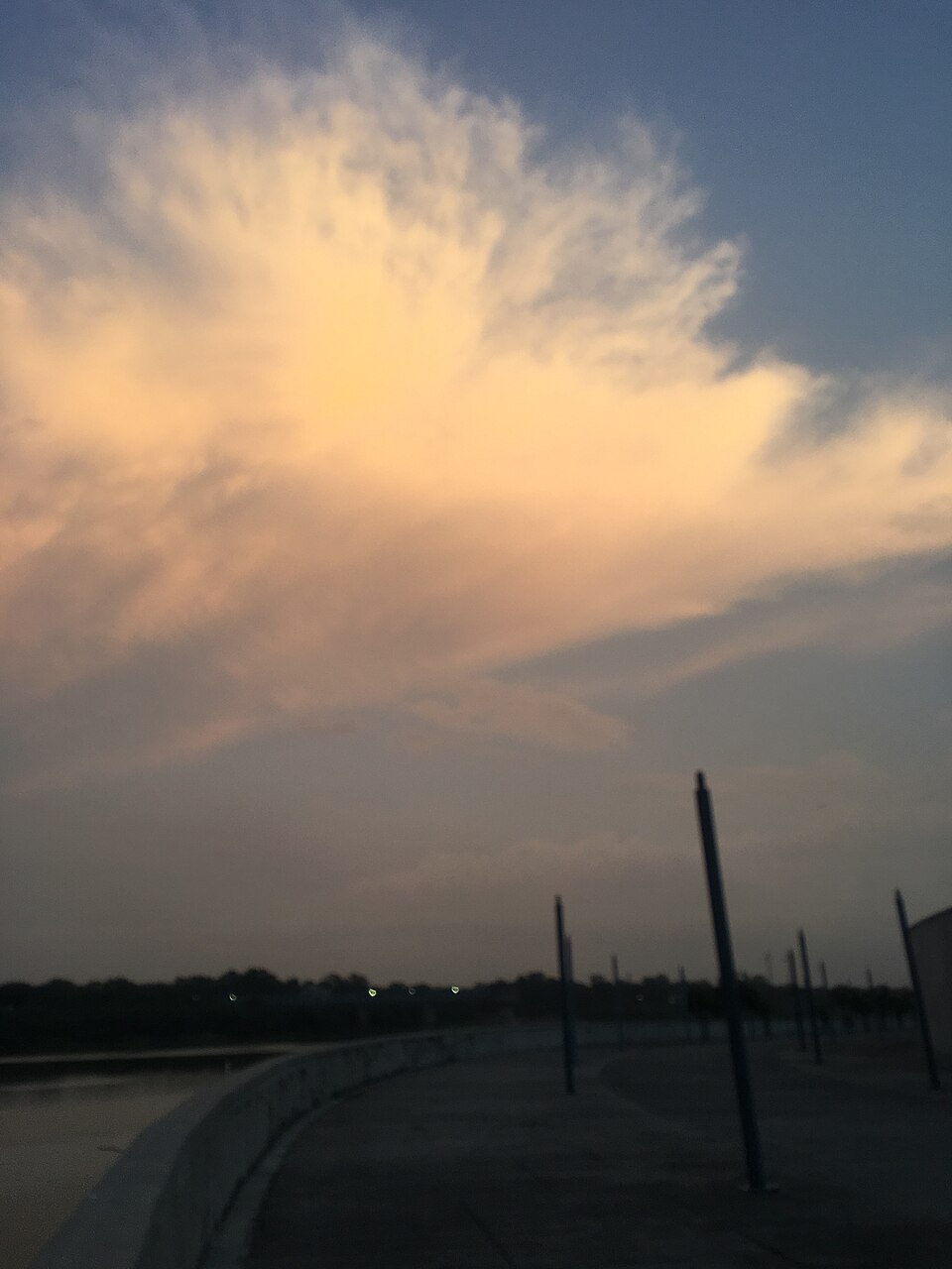 The Sabarmati Riverfront in the evening