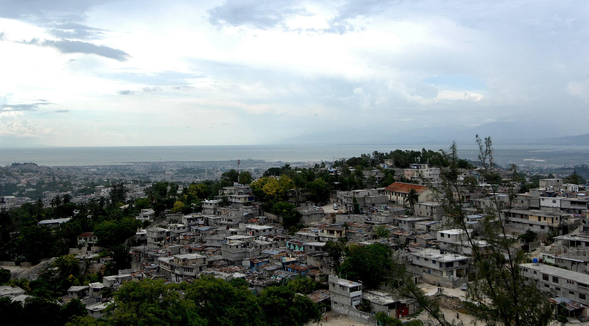 Port-au-Prince and the hills behind the Haitian capital