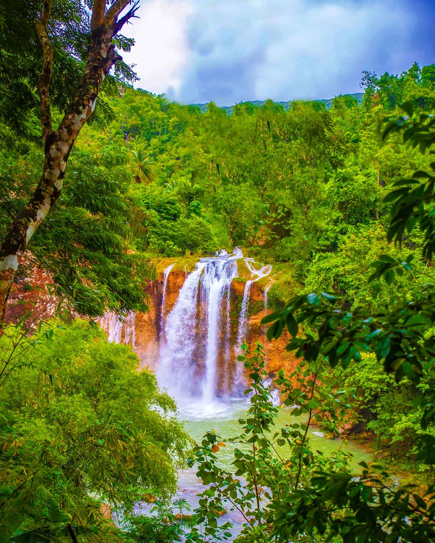 The Saut-Mathurine waterfall near Camp-Perrin in southern Haiti