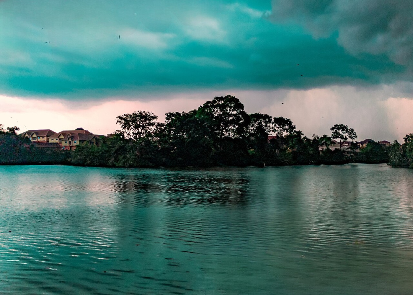 Evening light over Nike Lake in Enugu, Nigeria