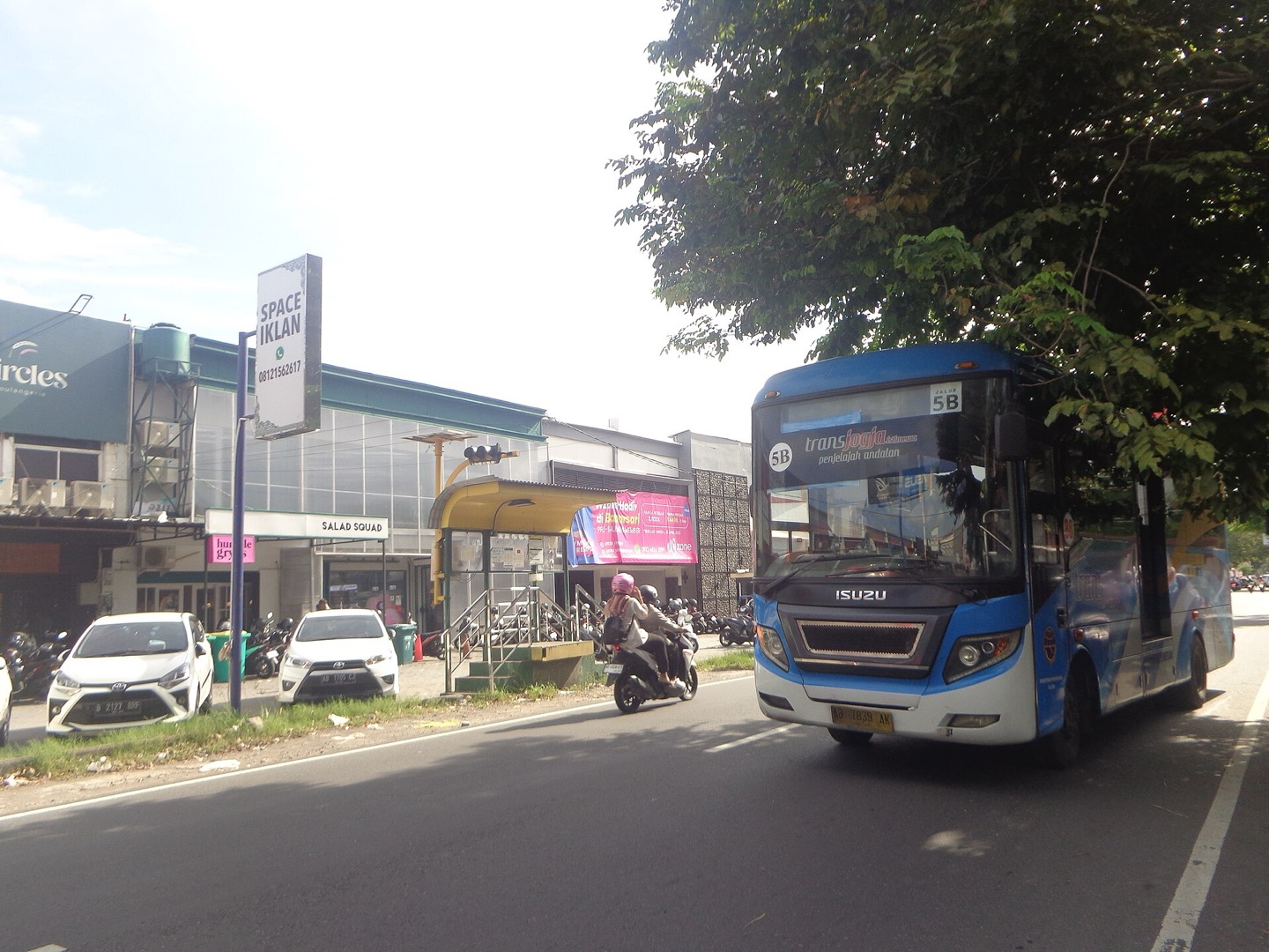 A Trans Jogja bus in Yogyakarta, Indonesia