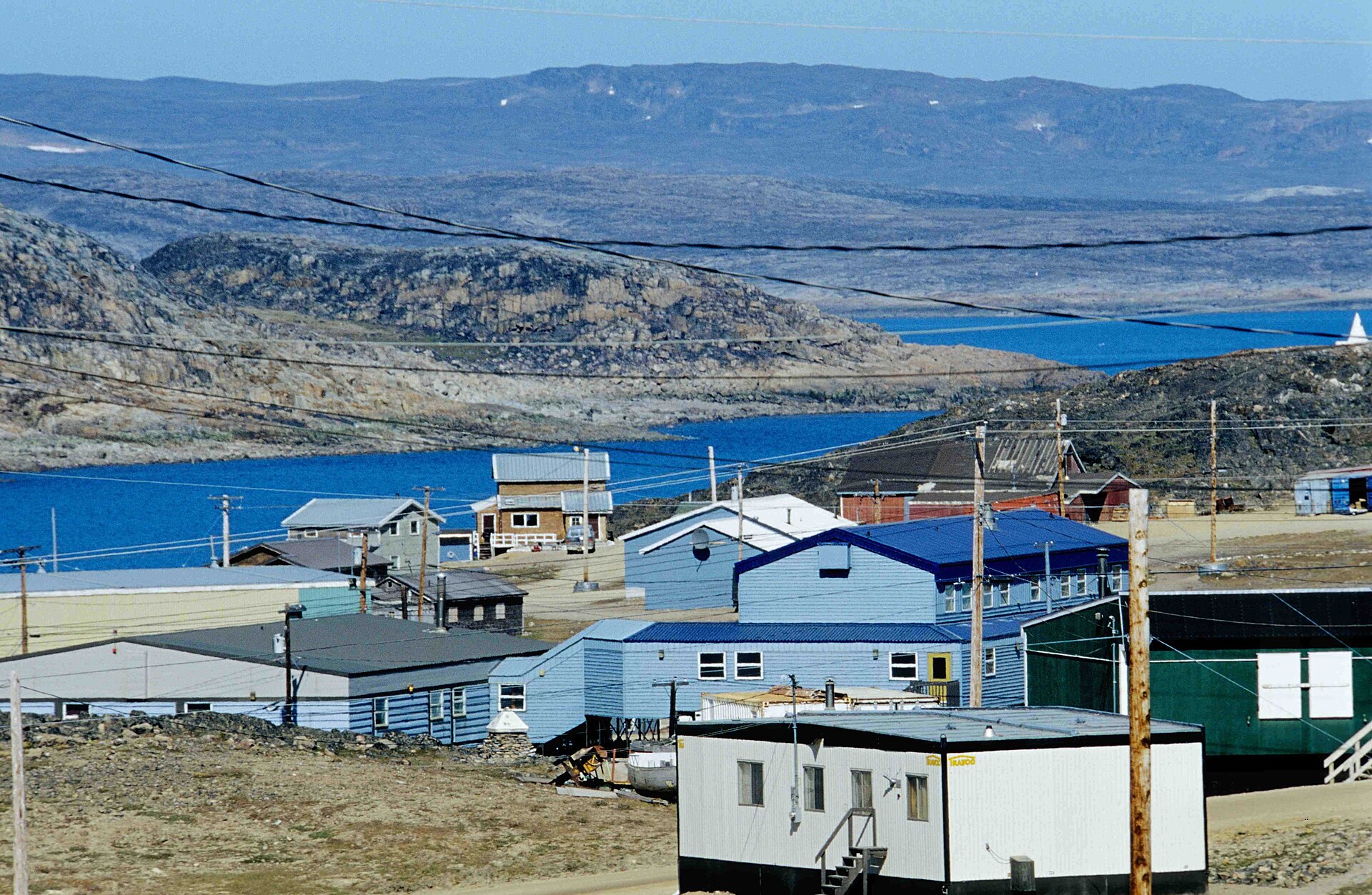 Kinngait, also known as Cape Dorset, on a summer day in Nunavut